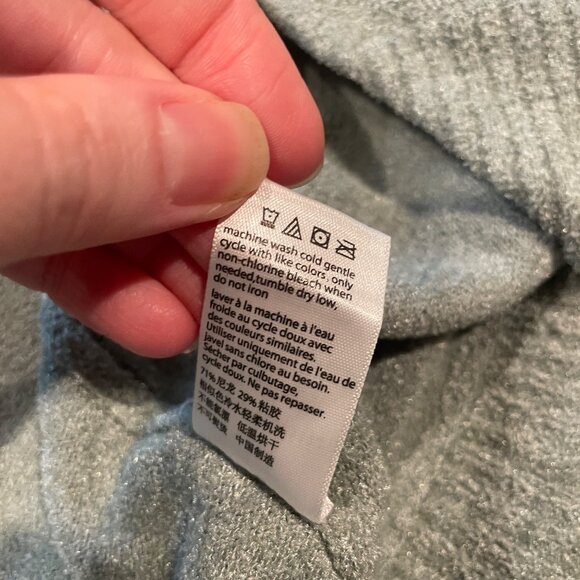 Barefoot Dreams Sz 1X Open Wrap Cardigan CozyChic Ultra Lite Light Green - Picture 8 of 8